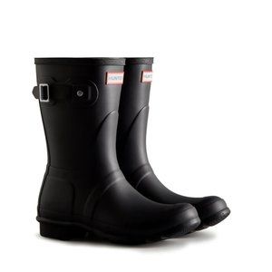 Hunters Womens Original Short Rainboot Black 9